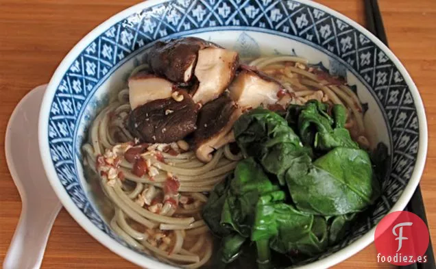 Una Sopa Rápida Y Fácil {Sopa De miso Con Fideos Soba O Frijol Mungo