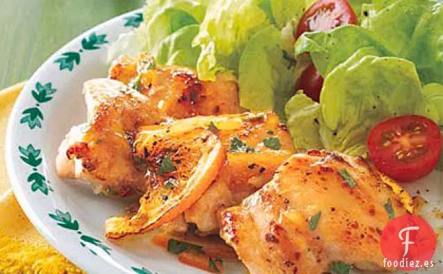 Muslos de Pollo Glaseados con Mermelada de Naranja