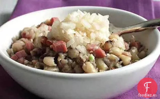 Guisantes de Ojos Negros con Jamón y Cebollas en Escabeche