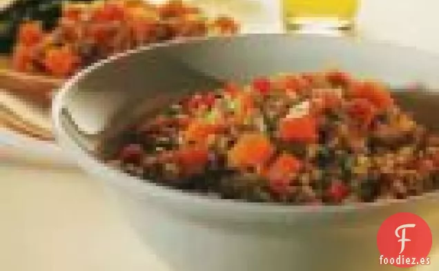 Guisantes De Ojos Negros Y Arroz Integral