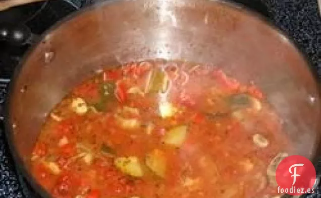 Sopa de Calabacín y Cerdo