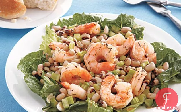 Ensalada de Camarones y Guisantes de Ojos Negros