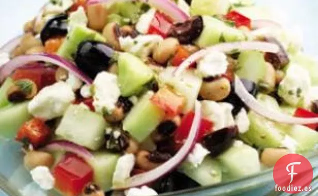 Ensalada de Pepino y Guisantes de ojos negros