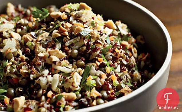 Pilaf de Quinua Roja y Lentejas