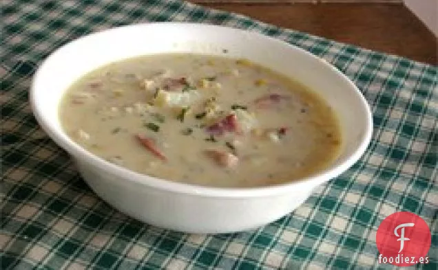 Sopa de Maíz y Cangrejo Fácil