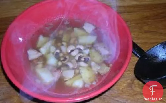 Sopa de Guisantes y Tocino de Ojos Negros