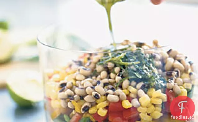 Ensalada de Cebada y Guisantes de ojos negros