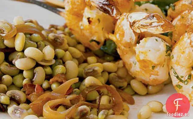 Frijoles con Panceta y Cebolla Caramelizada