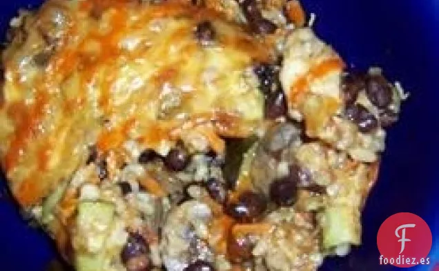 Cazuela de Arroz Integral y Frijoles Negros