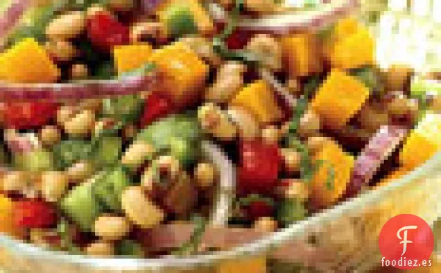 Ensalada de Guisantes de Ojos Negros y Calabaza