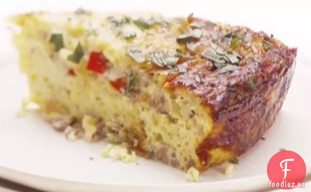 Tortilla de Salchichas y Gruyere al Horno