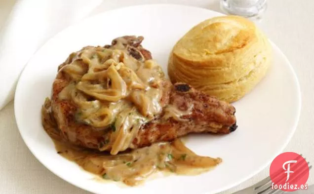 Chuletas de Cerdo Asfixiadas