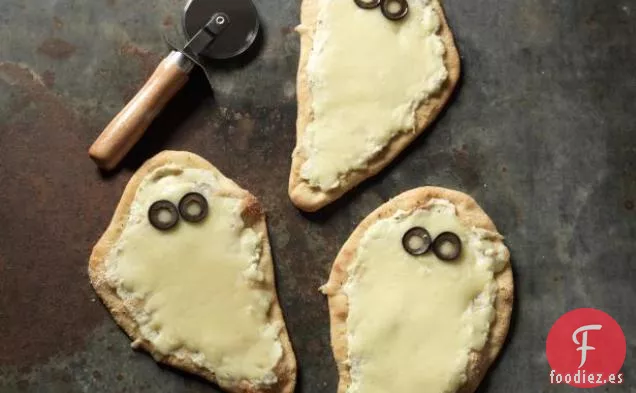Pizzas Blancas Espeluznantes Individuales