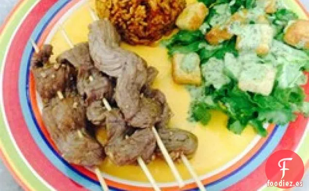 Brochetas de Ternera Teriyaki Dulces