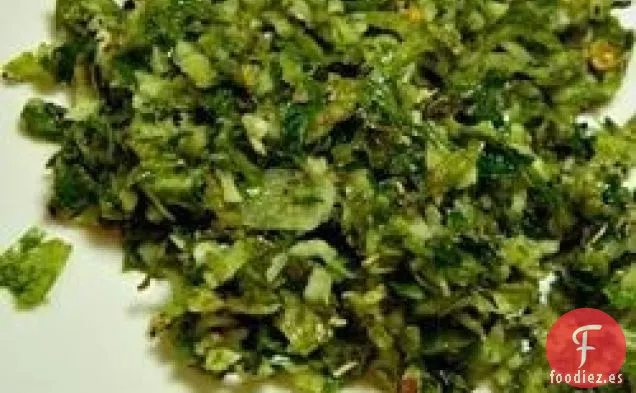 Crema de Ajo y Albahaca