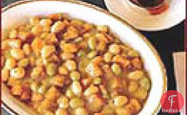 Guiso Fresco de Frijoles y Maíz con Aceite de Pimentón