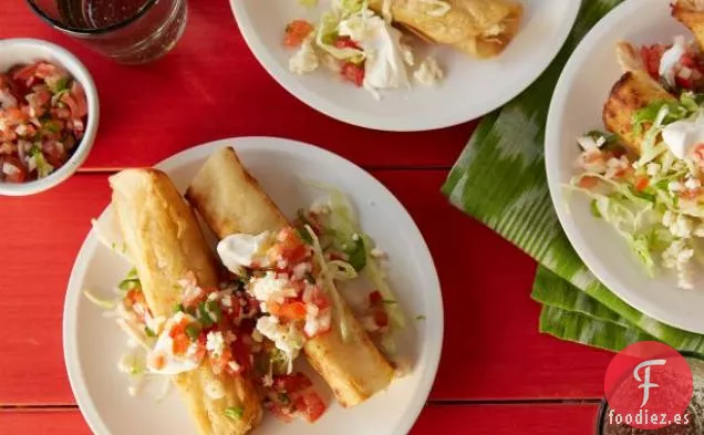 Mini-Tacos de Pollo Crujientes
