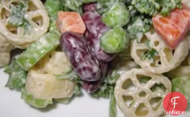 Ensalada de Macarrones de Codo y Frijoles