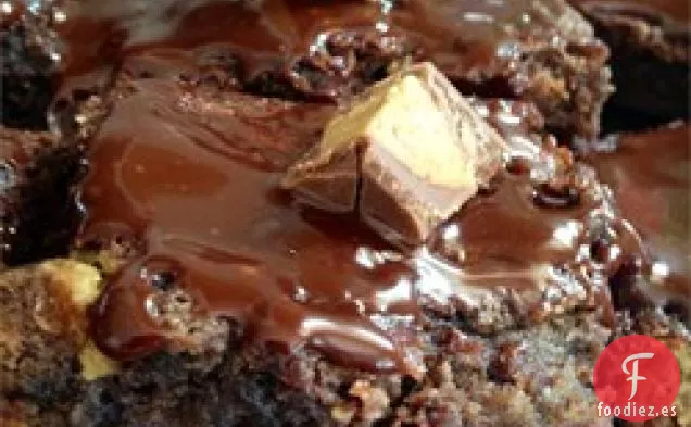 Brownies de Taza de Mantequilla de Maní en Espiral