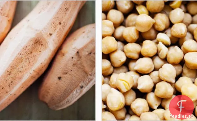 Batatas Y Garbanzos Con Especias
