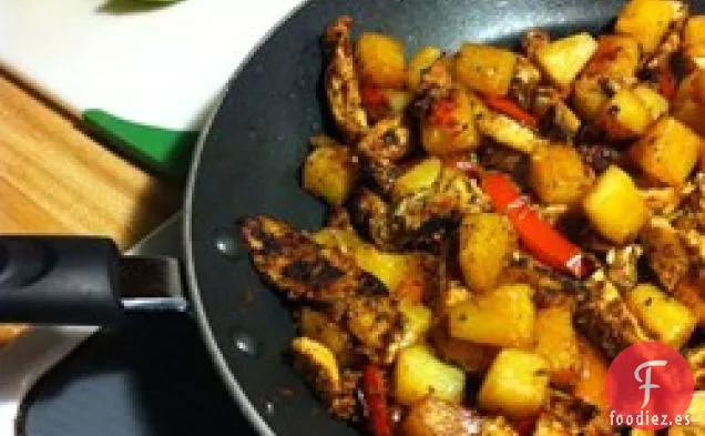 Fajitas de Pollo y Piña