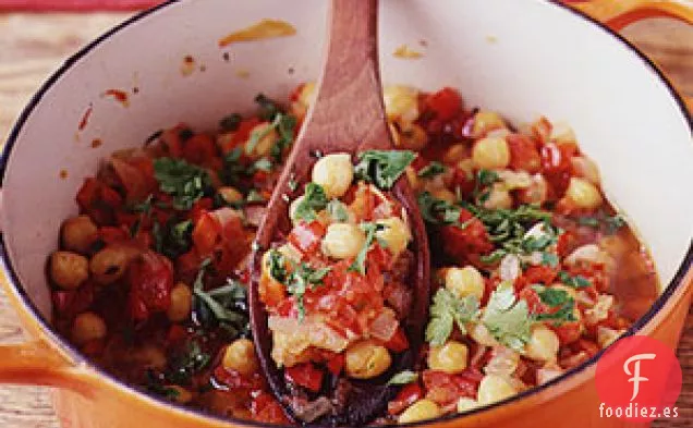 Garbanzos Con Tomates Y Pimientos Dulces