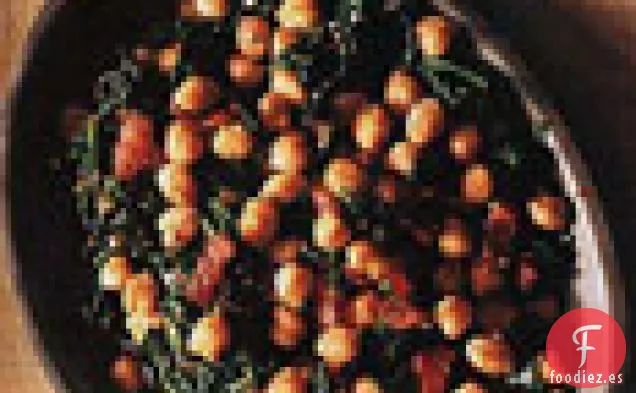 Espinacas y Garbanzos con Tocino