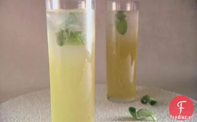 Spritzers de lima-oncello con Menta