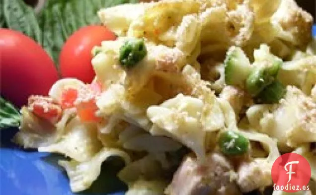 Cazuela de Fideos de Atún con Queso