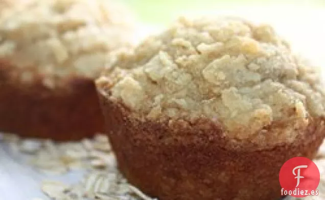 Muffins de Plátano con Mantequilla de Maní