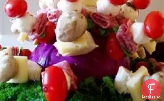 Brochetas de Antipasto