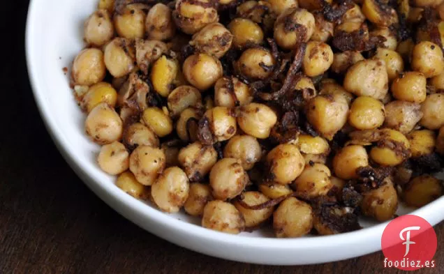 Garbanzos Especiados Con Anardana (Semillas De Granada Secas)