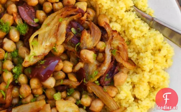 Cuscús Con Garbanzos, Hinojo Y Cítricos