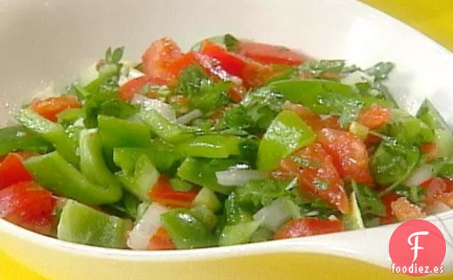 Ensalada de Pimiento Verde y Tomate