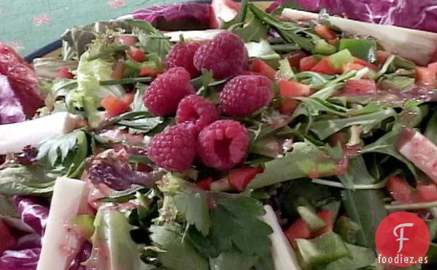 Ensalada de Achicoria con Vinagreta de Frambuesa Fácil