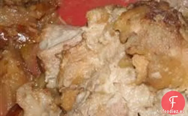 Asado de Cerdo a la Manzana de Cocción Lenta Fácil