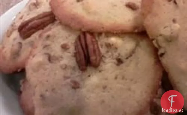 Galletas de Nuez en Trozos de Chocolate Blanco