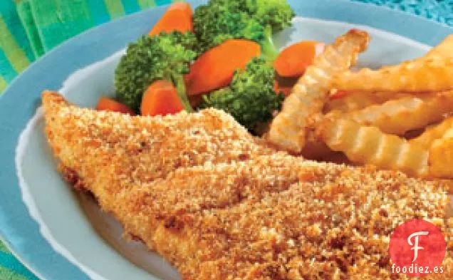 Filetes Crujientes de Pescado Frito al Horno