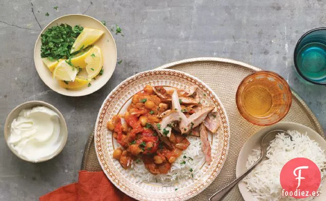 Receta De Curry De Garbanzos Con Tomate Y Pollo