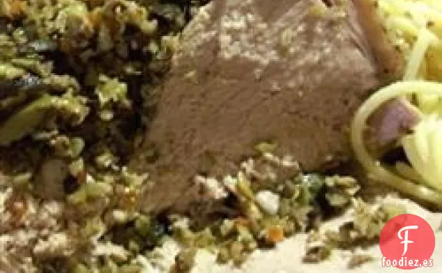 Lomo de Cerdo Relleno Italiano con Condimento de Oliva