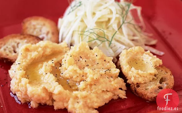 Puré de Garbanzos con Ensalada de Hinojo