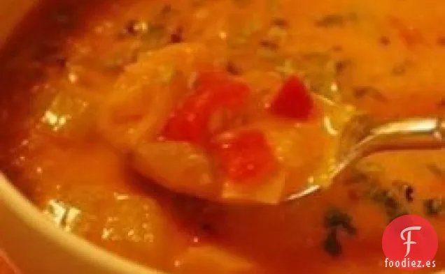 Sopa Cremosa De Tomate Y Queso Crema