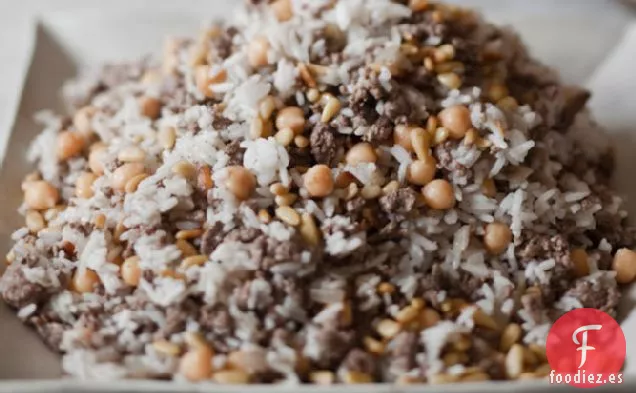 Aderezo Especiado de Cordero y Arroz con Garbanzos