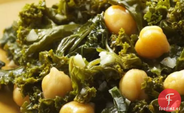 Receta De Garbanzos Y Col Rizada Con Especias De La India
