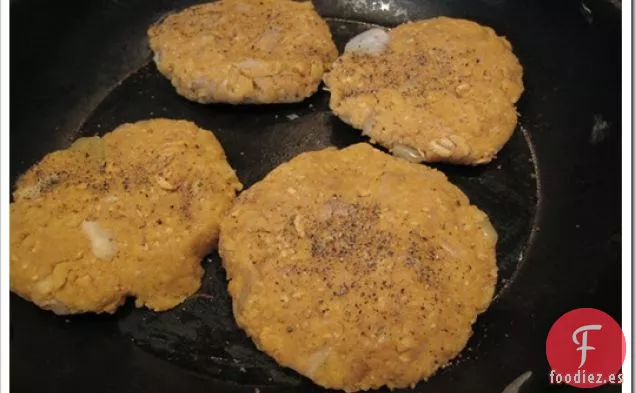 Hamburguesas de Calabaza y Garbanzos