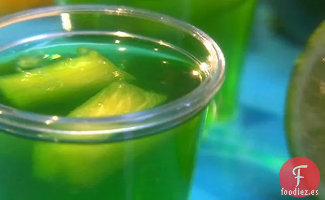 Chupito de Gelatina de Mojito de Piña