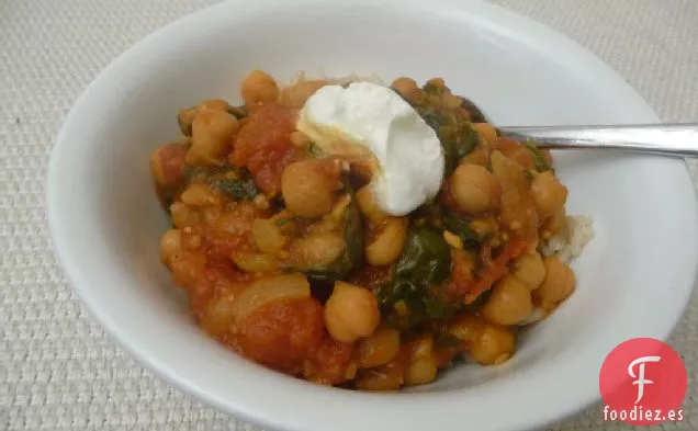 Semana de Una Olla: Estofado De Garbanzos Y Espinacas