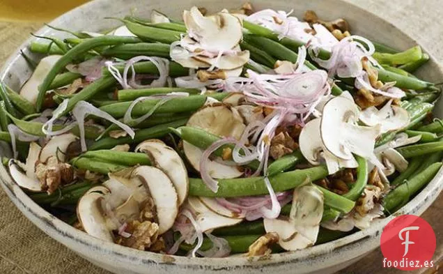 Ensalada de Judías Verdes y Champiñones