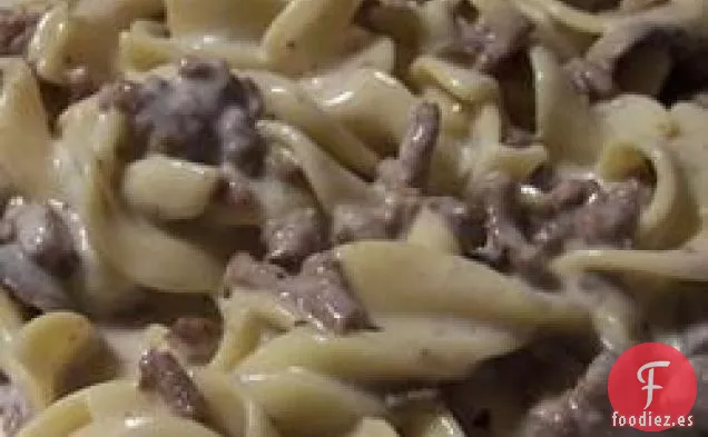 Stroganoff de Carne Simple