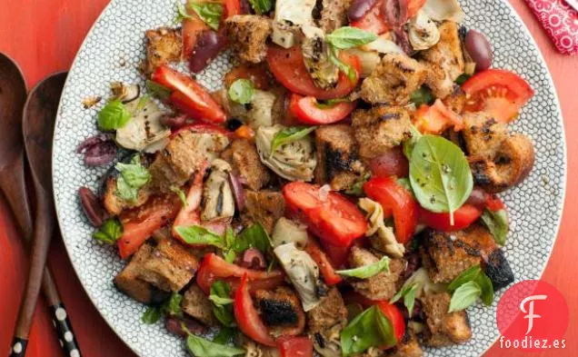 Panzanella de Alcachofa y Tomate